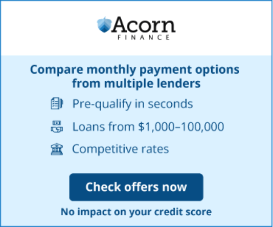 Acorn Finance roof financing – compare monthly payment options from multiple lenders